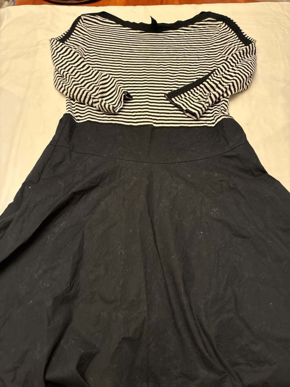 Lauren Ralph Lauren Petite PM Striped Fit and Flare Dress